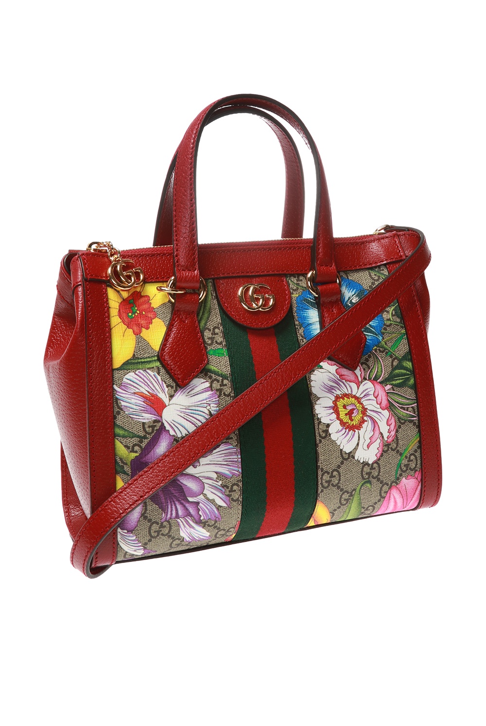 Ophidia gg flora discount small tote bag